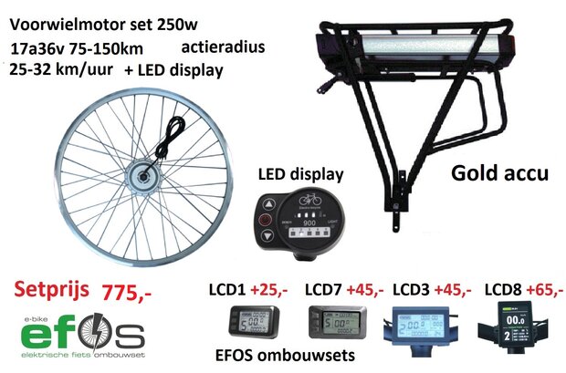 Ombouwset lage instapfiets  EBIKE EFOS