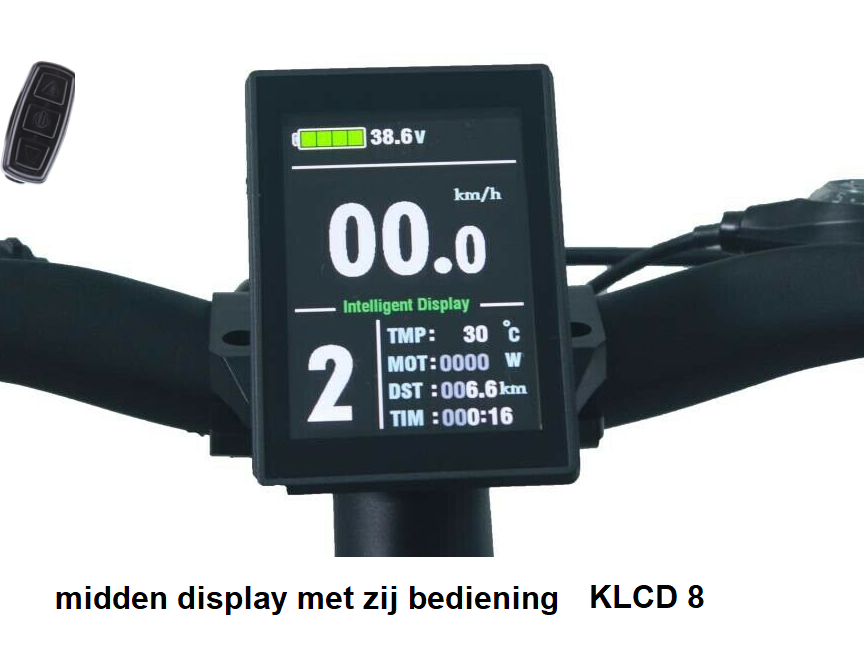 kandidaat Atlas Melodieus LCD 8 display fiets - EBIKE EFOS ombouwset om u fiets elektrisch te maken