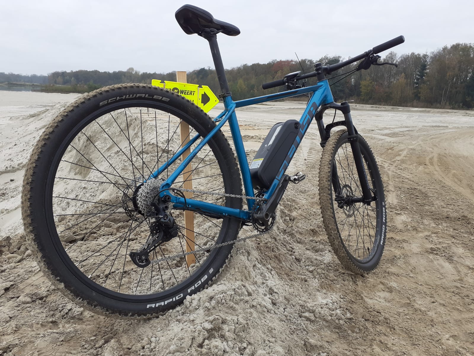 Mountainbike elektrisch met steekas ombouwset EFOS